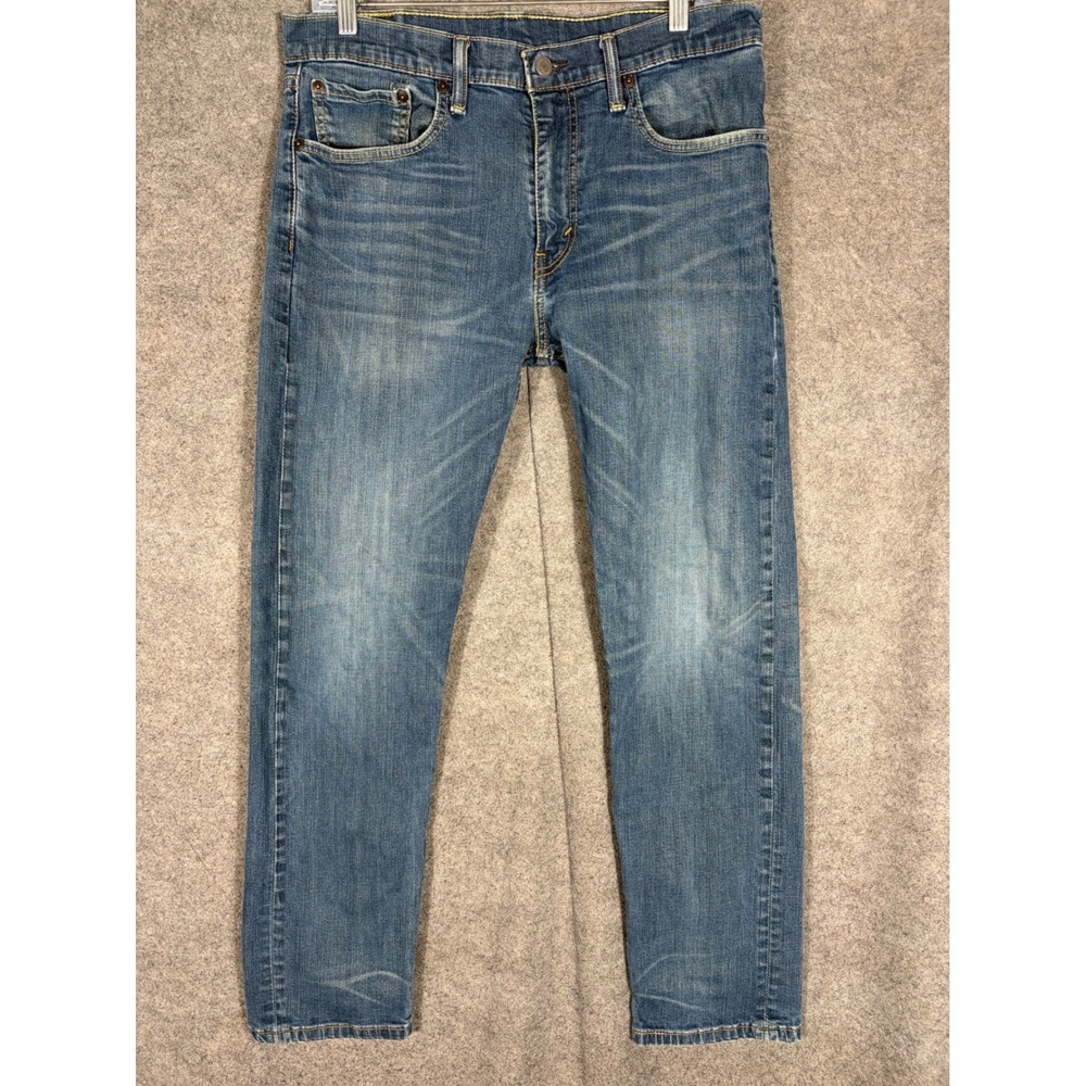 Levis 502 Regular Taper Jeans Mens 33x32 Blue Medium Wash Denim Pants